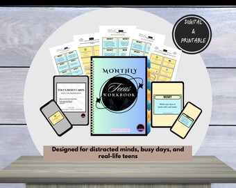 Teen Focus Toolkit – Digital Workbook, Reset Cards (Printable PDF)