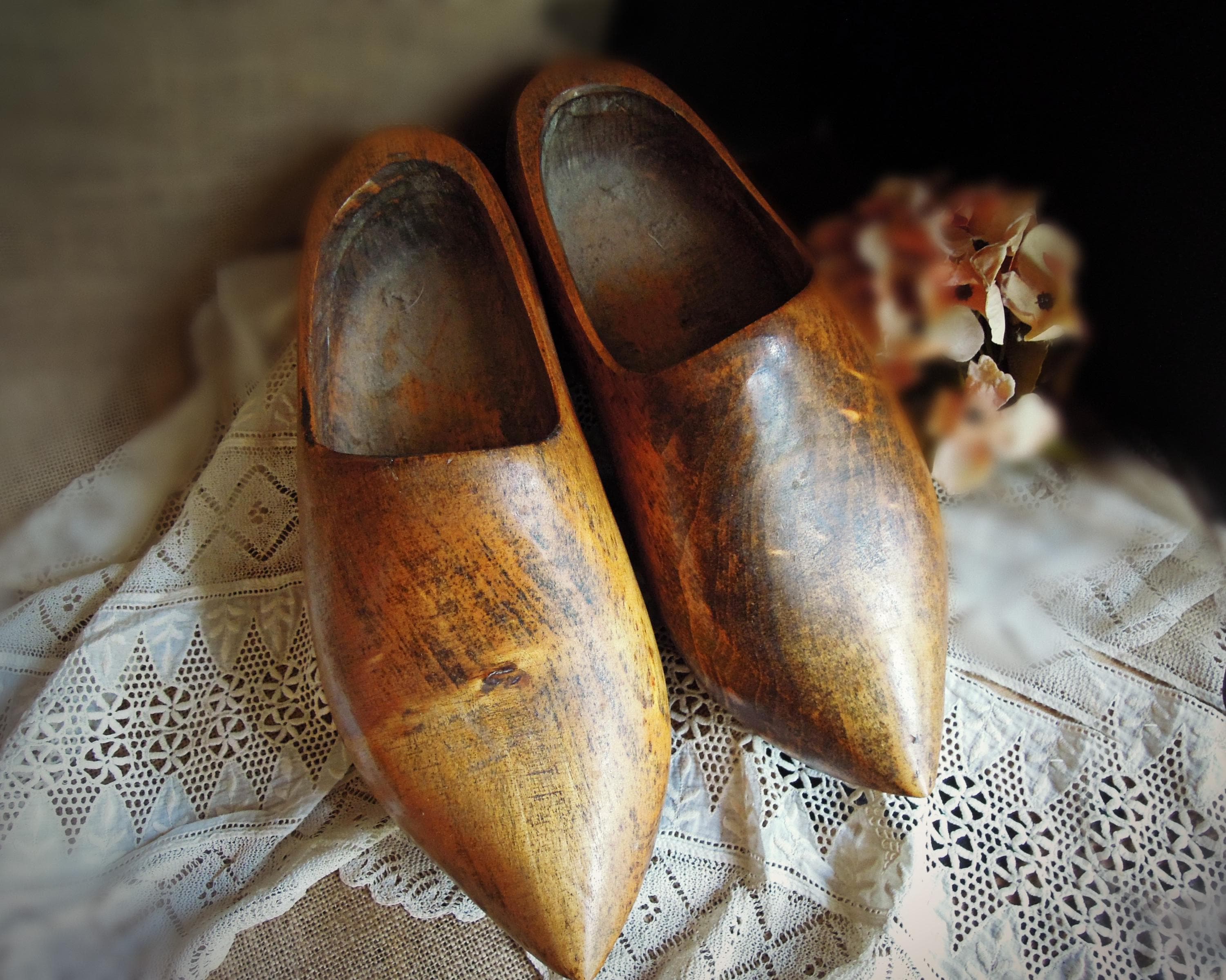French Antique Clogs - Etsy