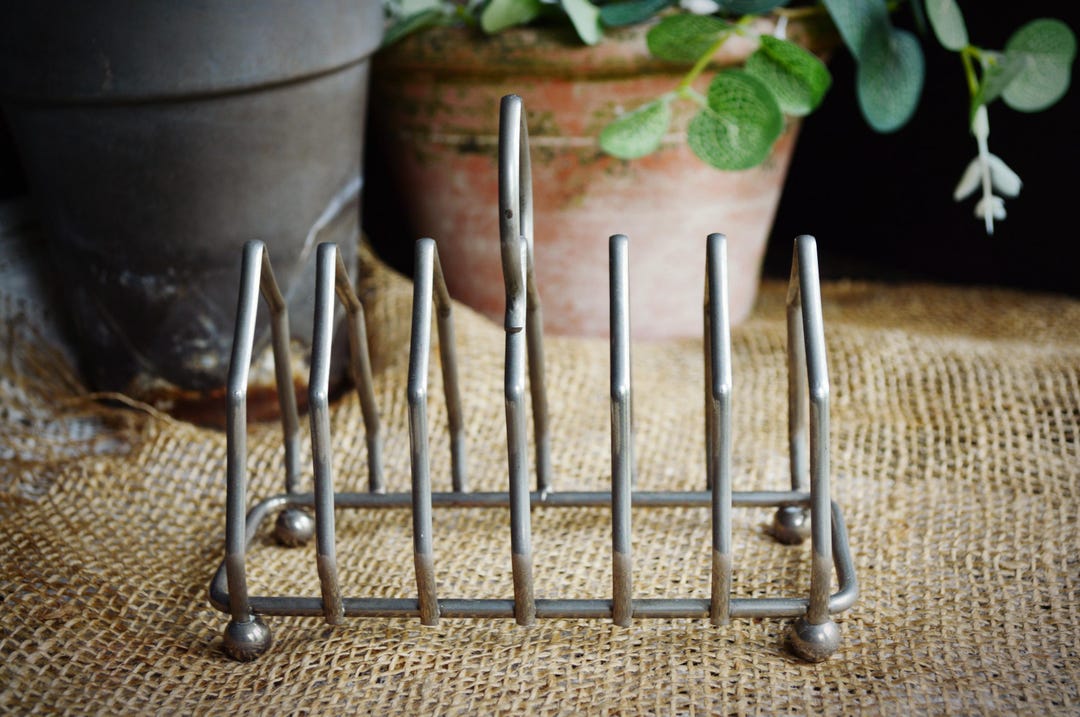 Vintage Silver Plate Toast Holder / Rack / Paper Holder / Organizer ...