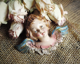 Vintage Italian Angel Putti / Nativity Angel Made in Italy / Wreath Decoration