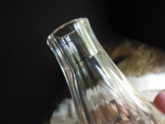 Vintage Antique Czech Lead Crystal Scent Bottle C… - image 4