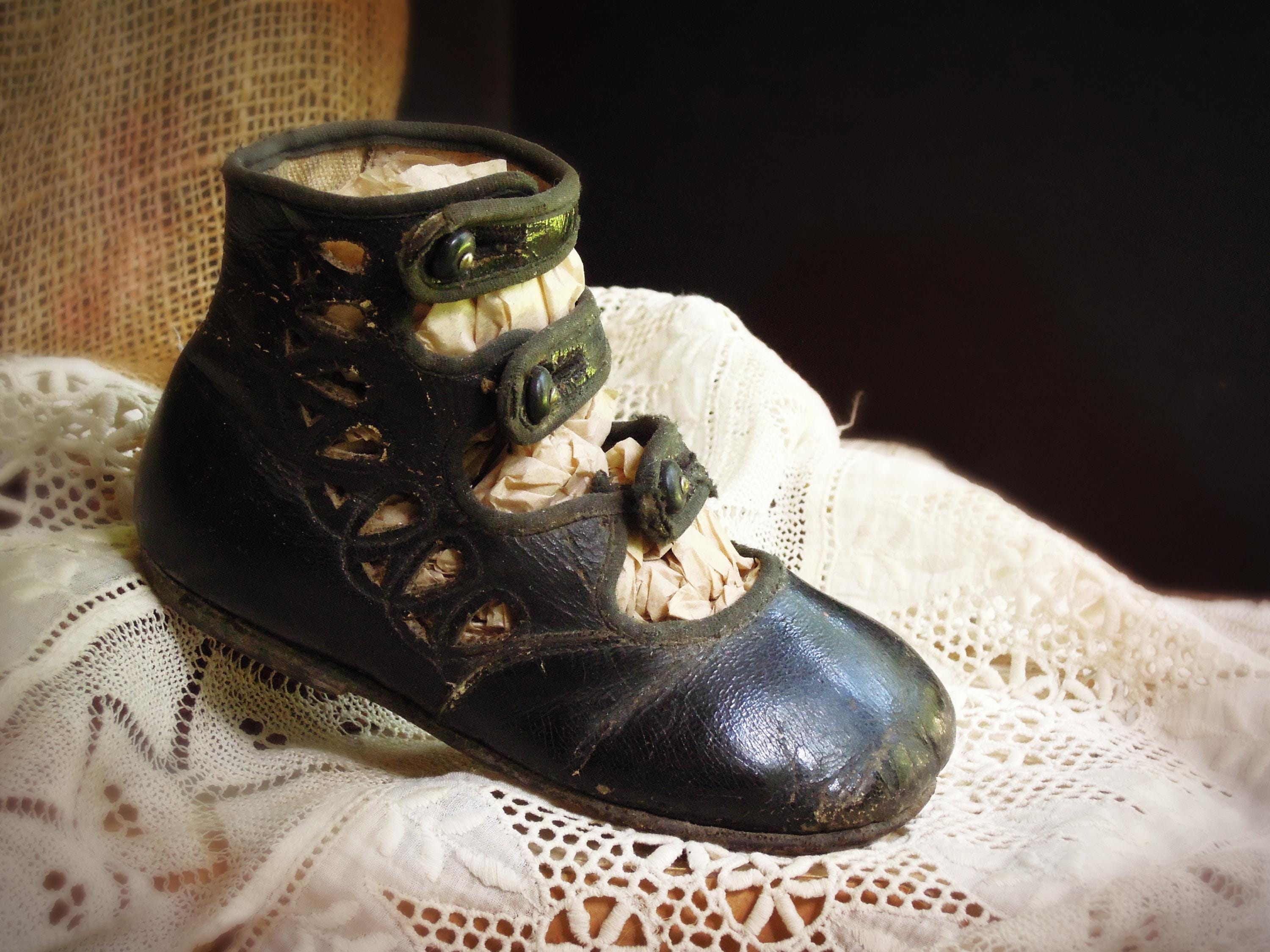 Victorian Childs Button up Shoes - Etsy