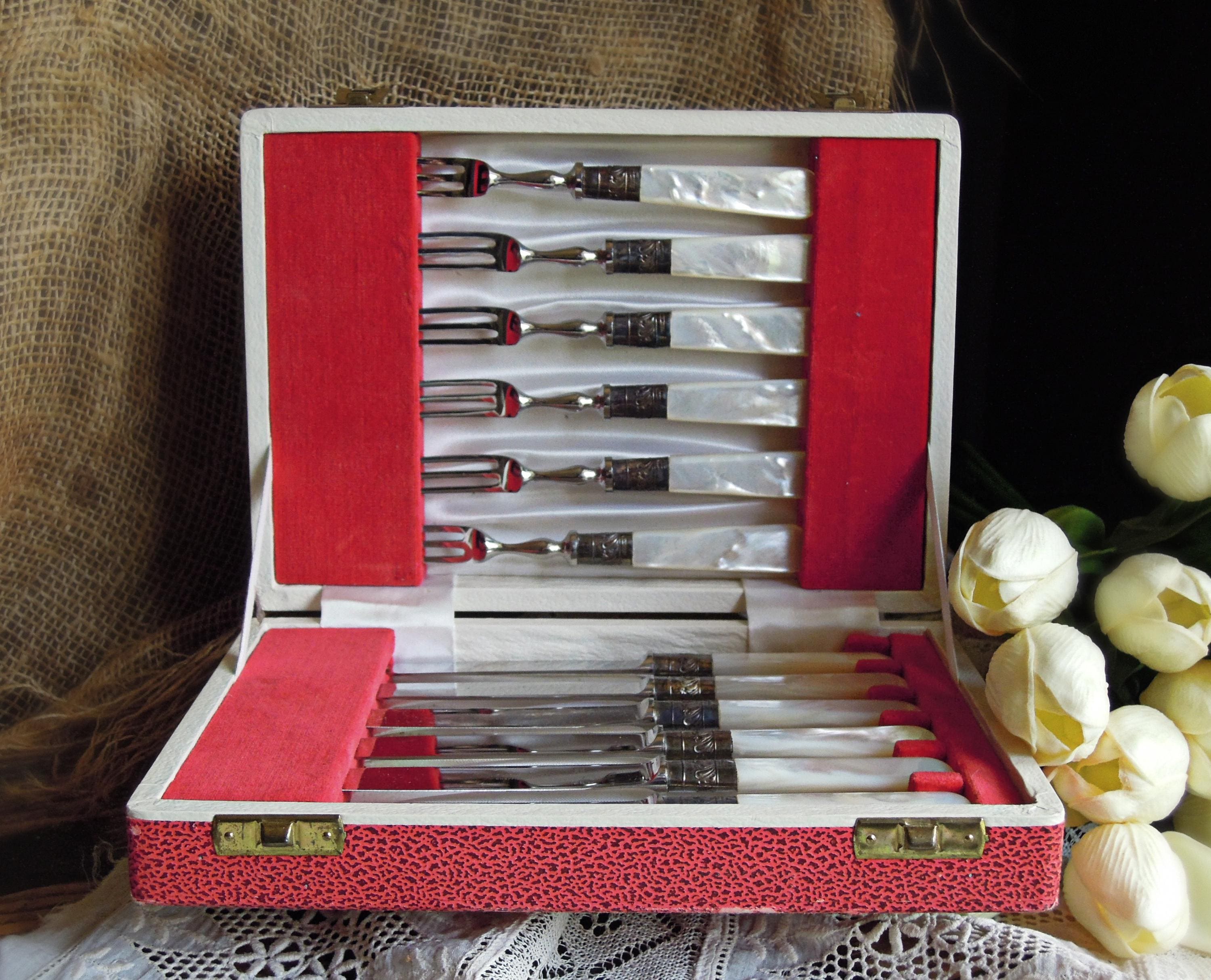 Mother of Pearl Handle Forks - Etsy