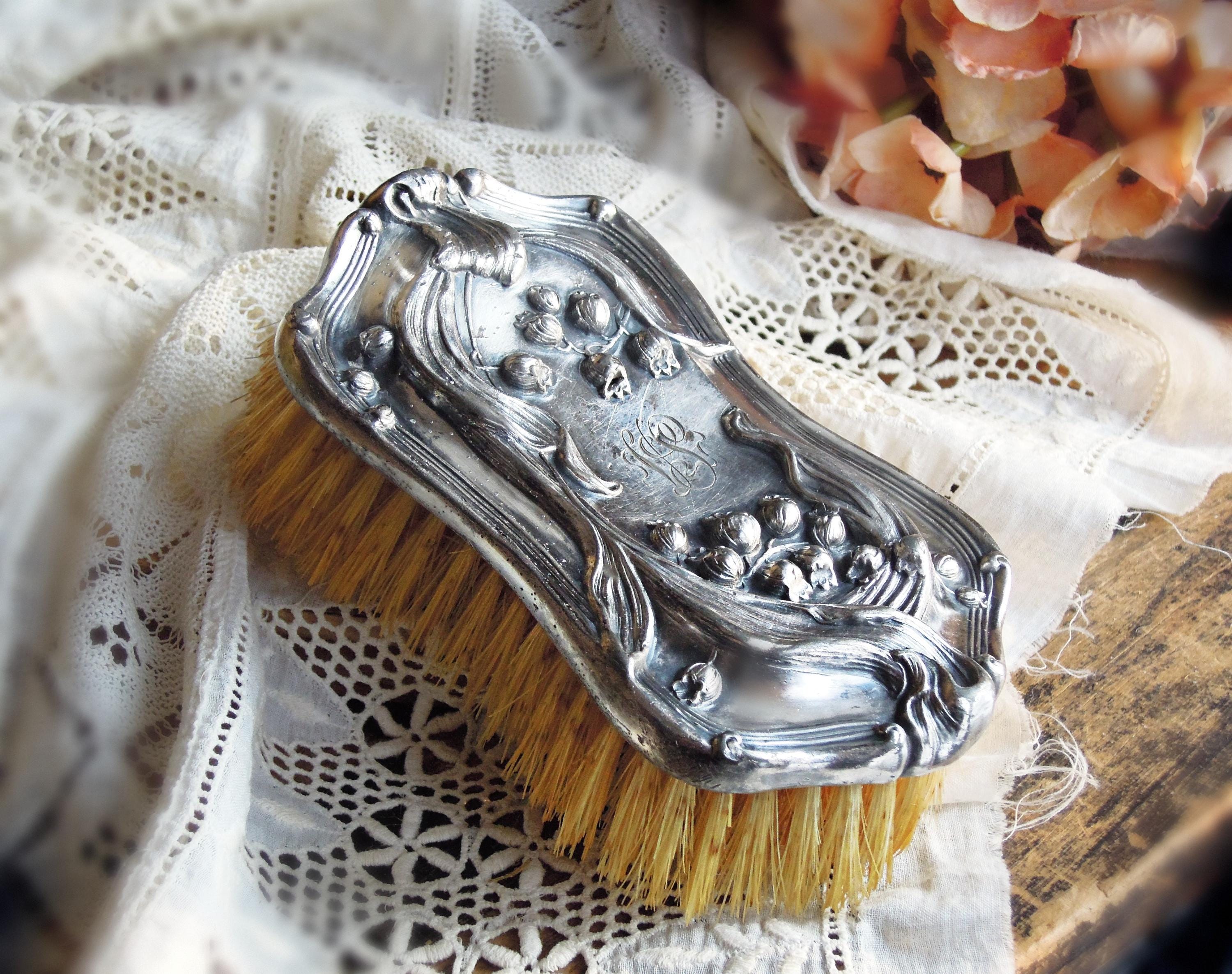 Vintage Hair Brush Silver - Etsy display picture 1