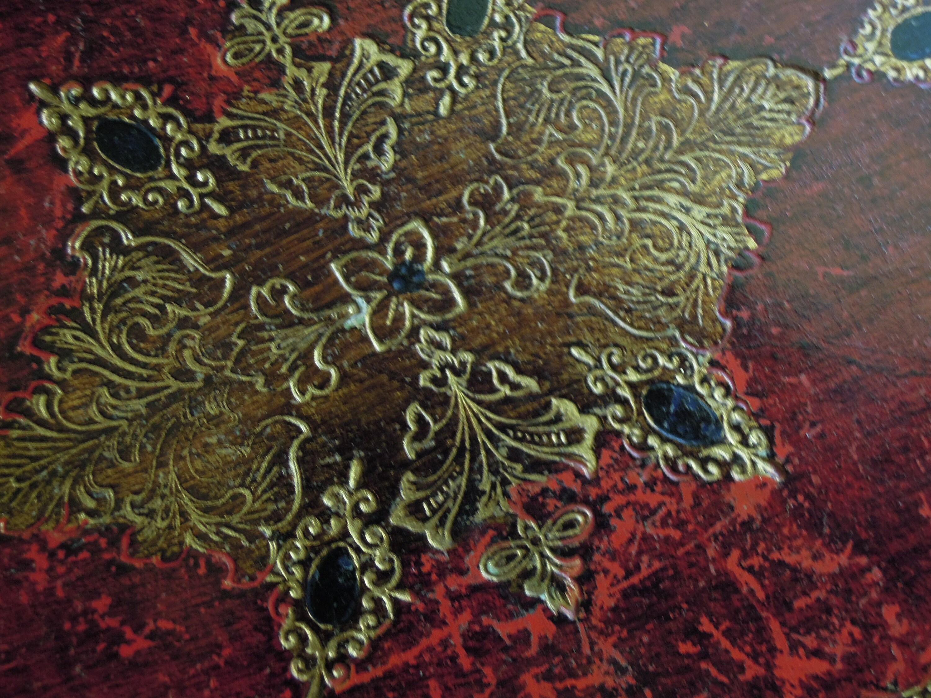 Vintage Wood Italian Red and Gold Gilt Florentine Tole Tray / Wood Tray ...