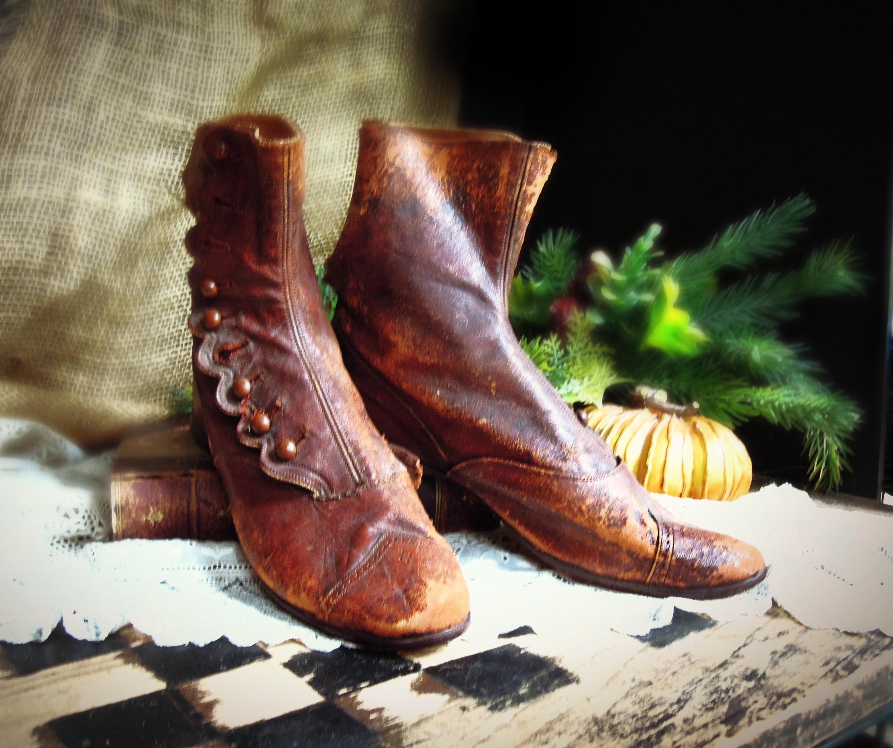 Antique Victorian Boots - Etsy