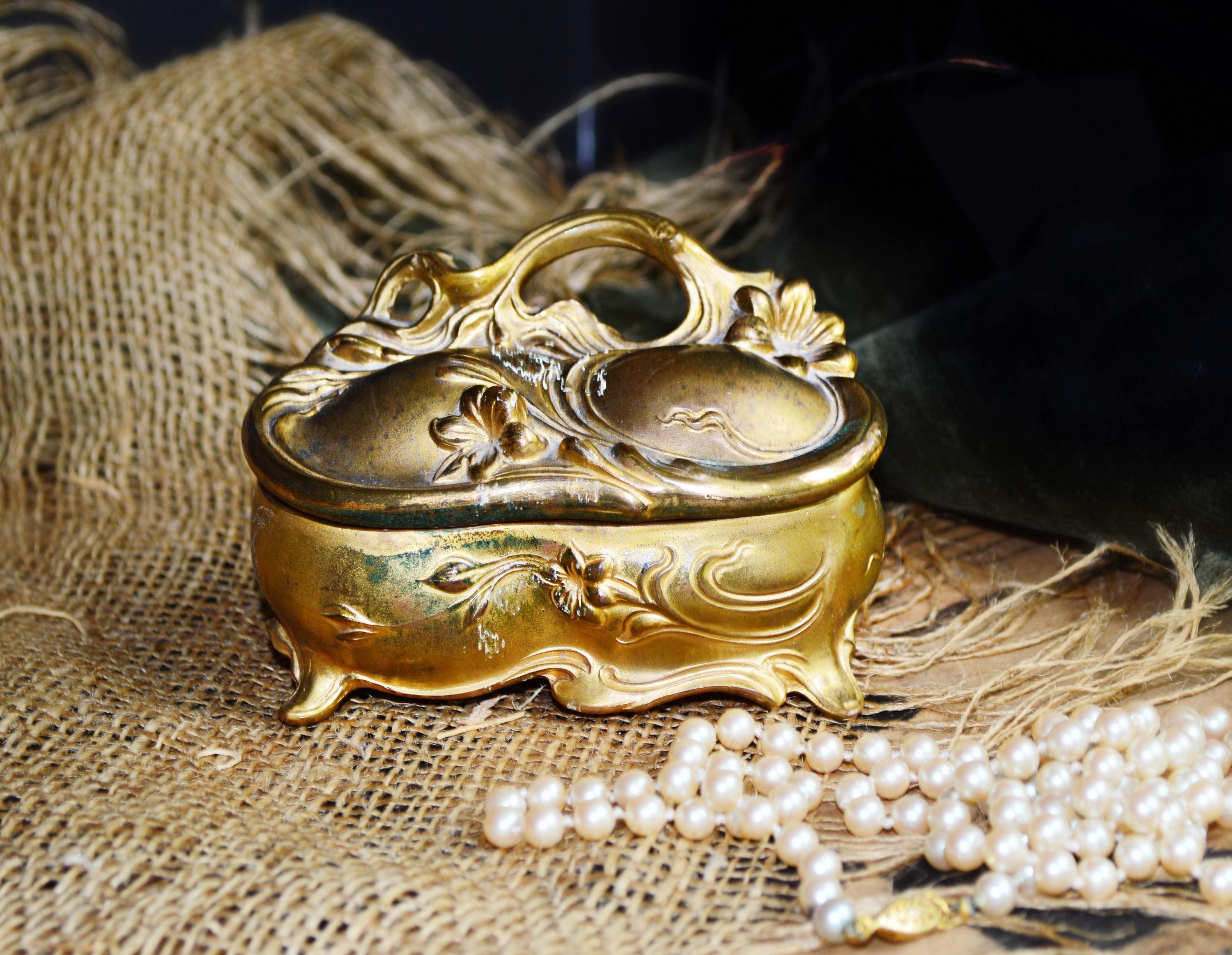 Antique Jewelry Box 1920s - Etsy