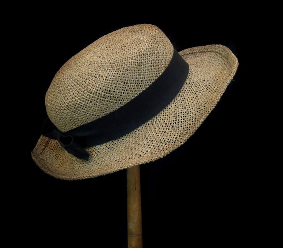 Vintage Antique English Straw Hat / Vintage Skimme