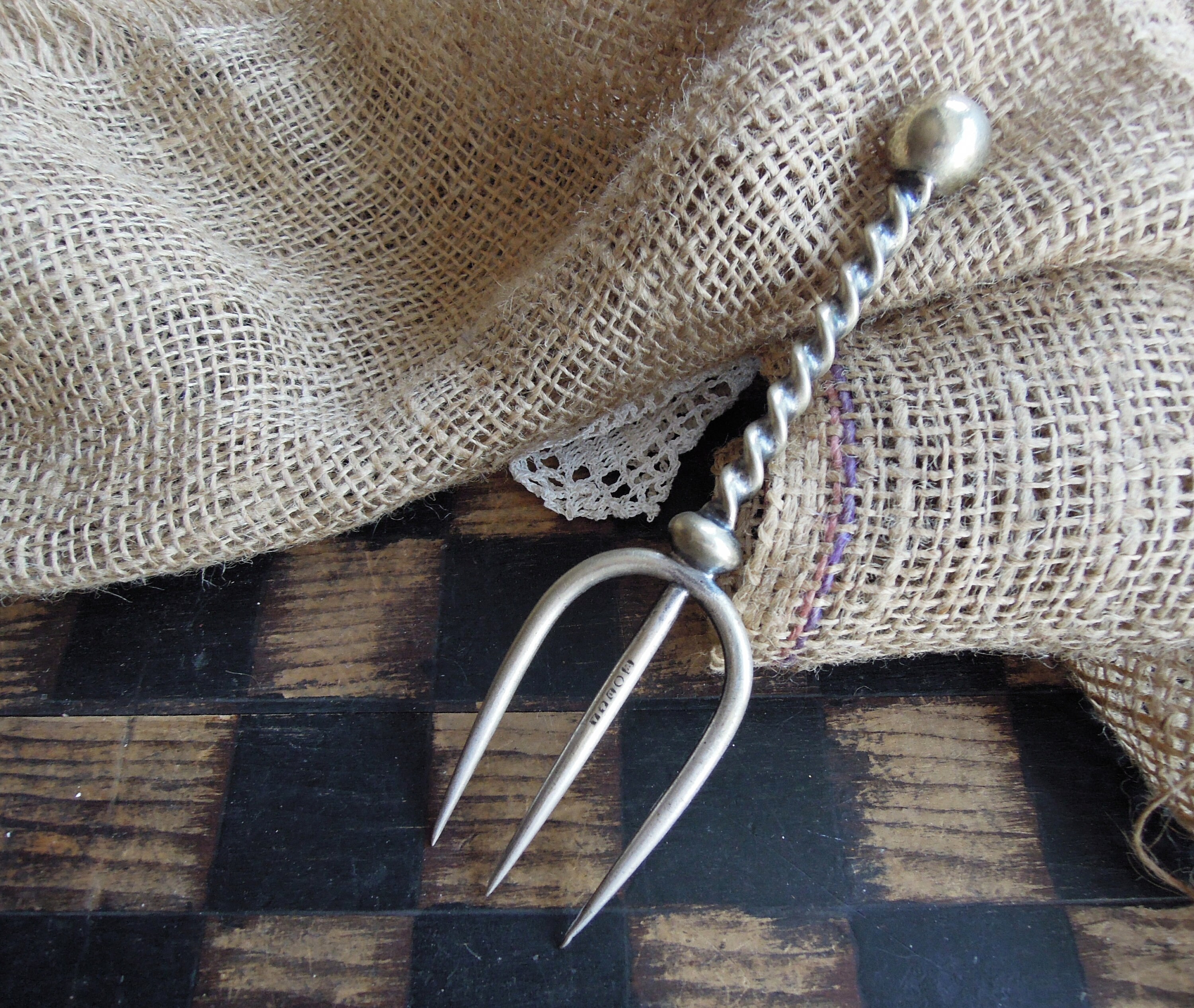 Antique Victorian Brass Bread Fork / Victorian Serving Fork / Etsy