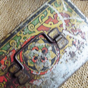 Vintage Black Cash Boxes & Tea Tin England Antique English Small Cash ...
