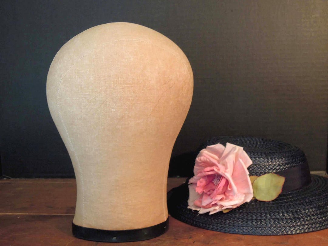 Vintage Head Form / Millinery Head Form / Vintage Hat / Wig Form ...