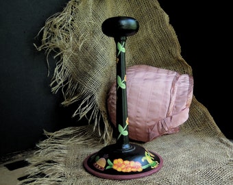 Vintage Hat Stand / Hand Painted Tole Hat Stand / Millinery Hat Stand / Shop Display