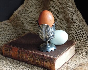 Antique Victorian Egg Coddler / Victorian Tulip Egg Holder  / Figural Toothpick Holder