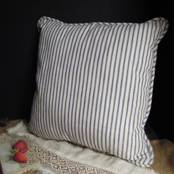 Ticking Pillow Etsy