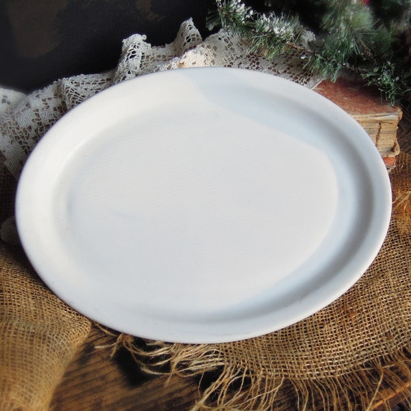 Vintage Ironstone Platter / Made in Poland / England / Small Meat or Serving Tray