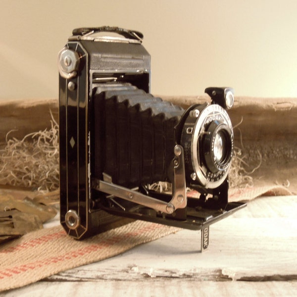 Vintage Kodak Camra / Kodak 6-20 Compur / Folding Camera / Camera Case / Antique Camera