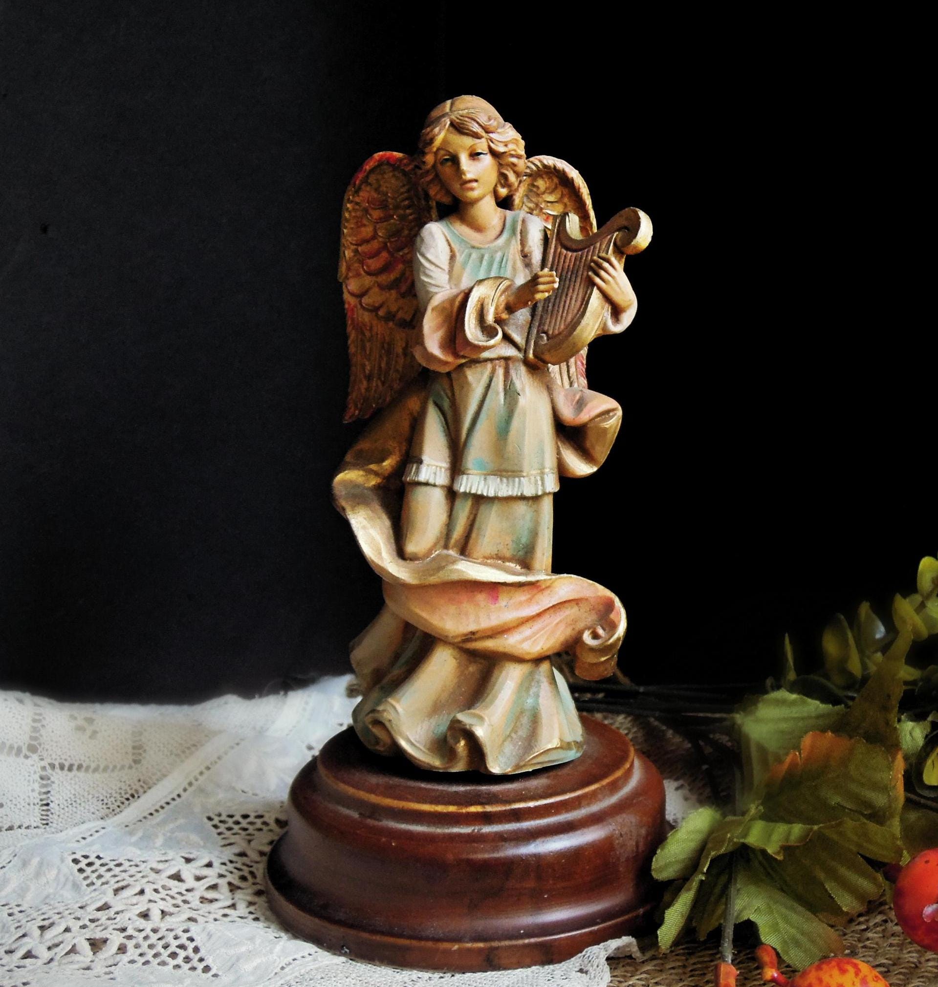 Vintage Fontanini Italian Angel Music Box / Jingle Bells