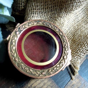 Antique French Palais Royal Box Jewelry Casket Copper and Brass Repousse Jewelry Casket France / French Style Decor / Trinket Box