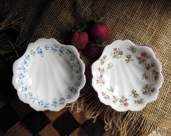 Vintage Royal Albert Porcelain Shell Dishes (Memory Lane, Winsome) – Nut Bowls