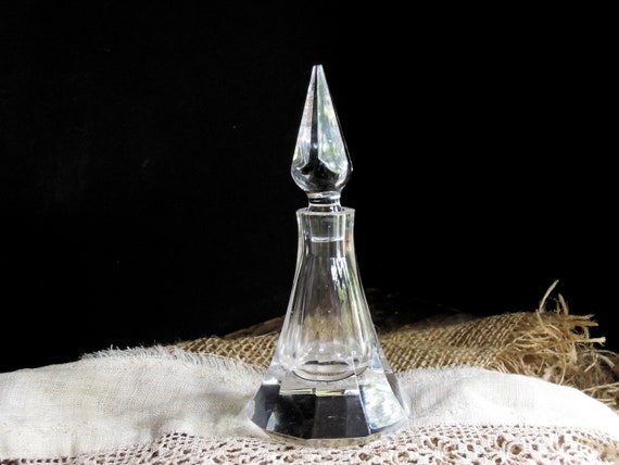 Vintage Antique Czech Lead Crystal Scent Bottle C… - image 5