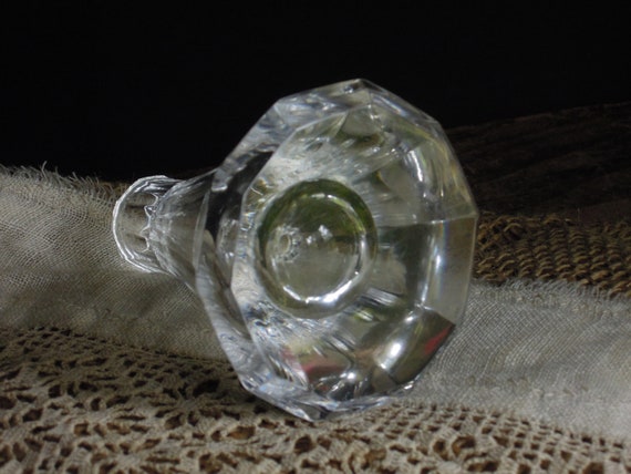 Vintage Antique Czech Lead Crystal Scent Bottle C… - image 8