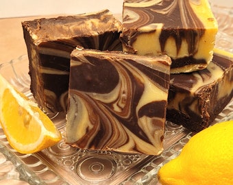 Lemon Dark Chocolate Fudge - an Amazing Combination!