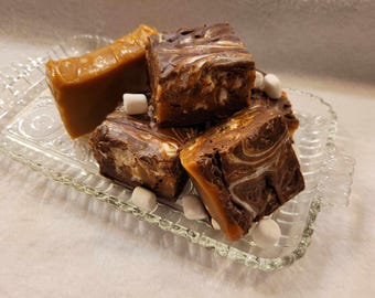 Gooey Mess - Chocolate Caramel Marshmallow Fudge