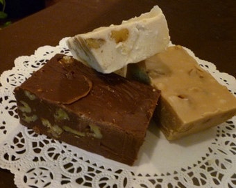 1 Pound FUDGE SAMPLER, 4 flavors, your choice of fudge flavors