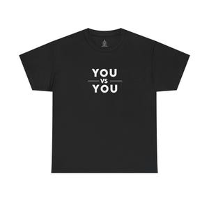 You vs You Shirt - motivierendes Gym Workout T-Shirt für Männer & Frauen, Fitness Grafik-T-Shirt, Mindset Trainings-Shirt, Selbstdisziplin Geschenk