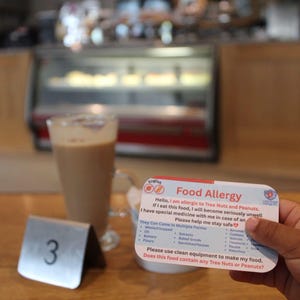 Custom Allergy Translation Cards for Child Travel: Food Allergy | Little Shield Add On
