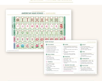 American Mah Jongg Quick Guide | Tile Reference Sheet (PDF Download)