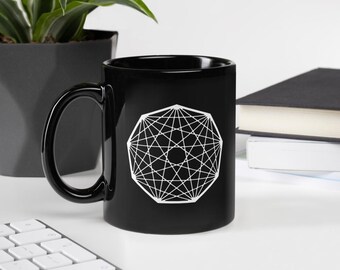 Nonagon Infinity King Gizzard & the Lizard Wizard zwarte merchandise mok