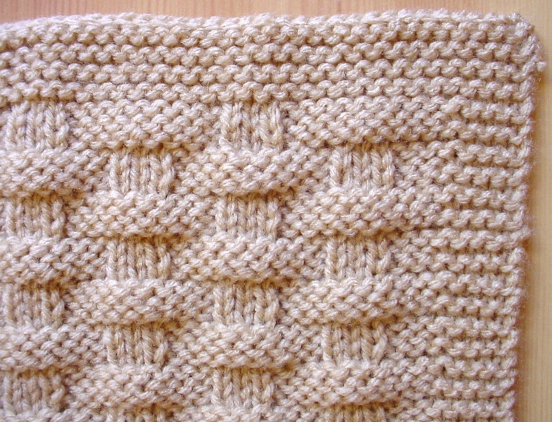 Shower Gift Hand-Knit Baby Blanket Afghan Baby Boy or Girl