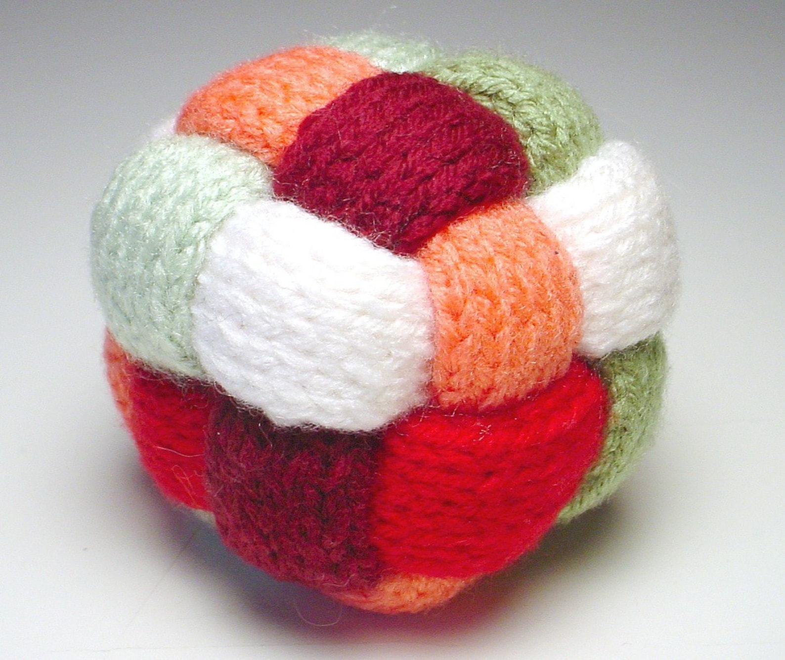 Soft Hand Knit Braided Stress Ball Baby Toy Soft Baby Rattle Etsy