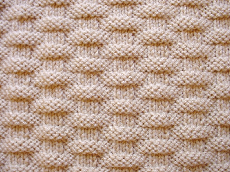 Shower Gift Hand-Knit Baby Blanket Afghan Baby Boy or Girl