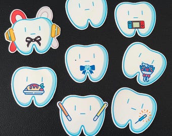 Ado Hachan Waterproof Vinyl Sticker [Set of 8]