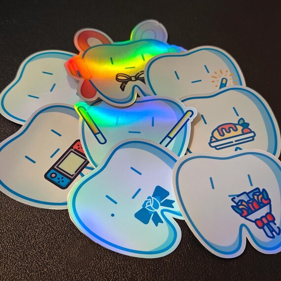 Ado Hachan Waterproof Vinyl Sticker [set of 8] - Etsy