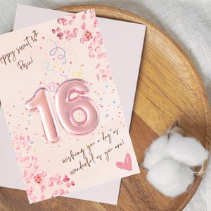 Jolie carte de 16 ans