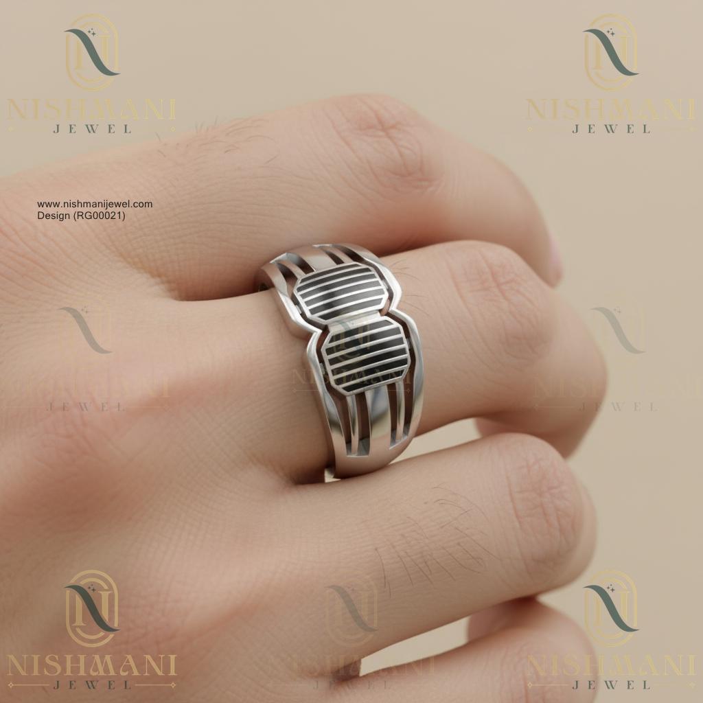 Bague en argent fait main. Bijou de créateur et