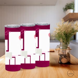 Photo Collage Tumbler, 20oz Tumbler, Custom Photo Tumbler, Valentine&#39;s Day Gift, Personalized Picture Tumbler, Gift for Her or Him