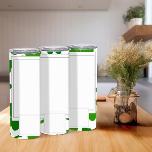 Personalized Shamrock Photo Tumbler: St. Patrick&#39;s Day Gift, 20oz