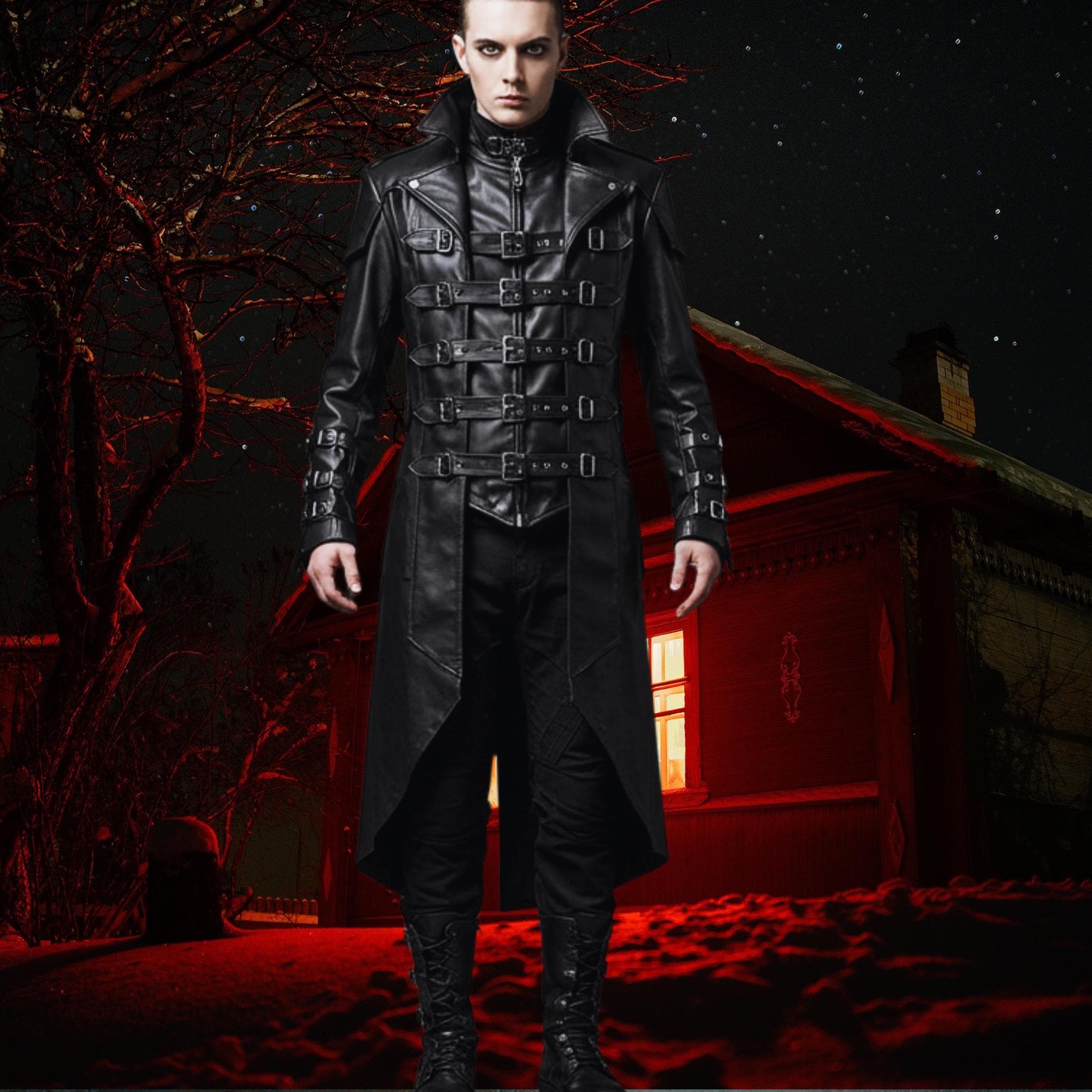 Gothic Coat Men's - Vintage Gothic Magician Ringmaster Costume Coat Steampunk Tailcoat Jacket