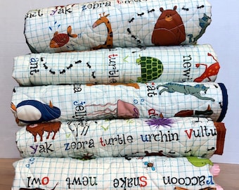 Super cute alphabet baby/toddler blanket