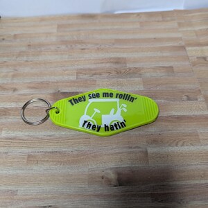 golf keychain, gift for him, gift for her, Keychains, motel keychains, Retro Inspired Motel Keychains , car keys, funny keychains