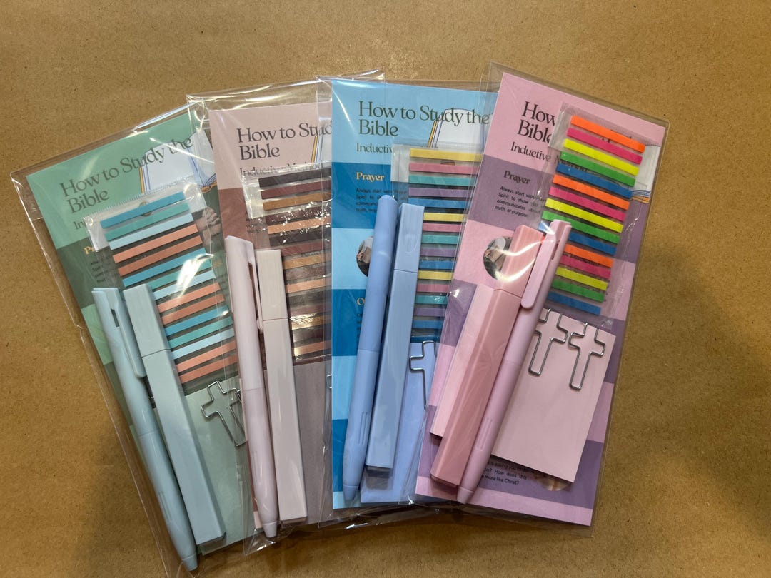Book Kit , How to Study the Bible, Faith Based Gift, Bible Accessories ...