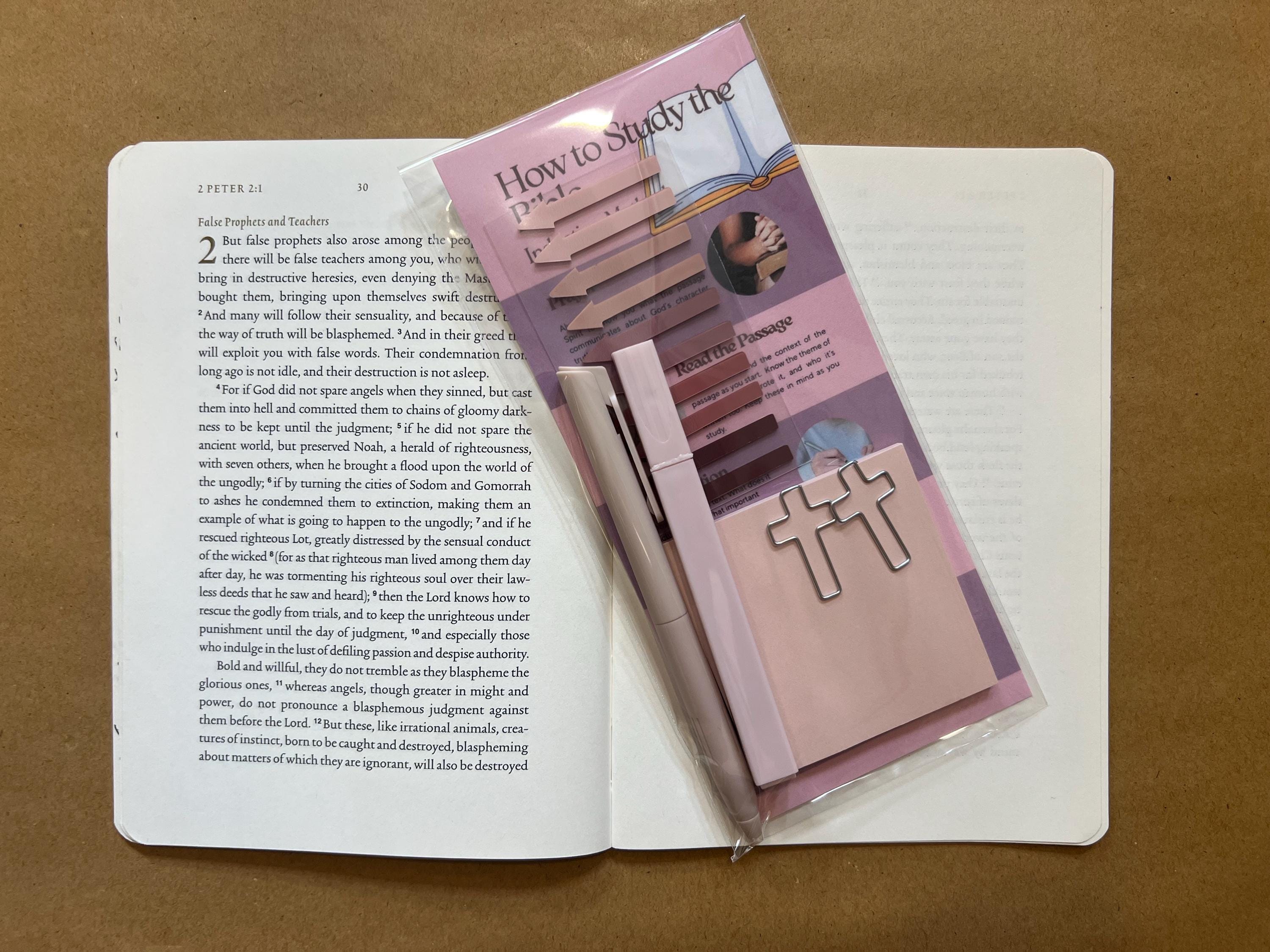 Book Kit , How to Study the Bible, Faith Based Gift, Bible Accessories ...