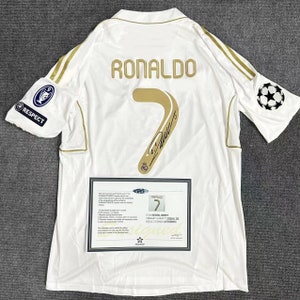 Cristiano Ronaldo Real Madrid FC A Signé le Cadre de Collection de Maillot  de Football de Football 
