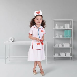 knee length dresses for ladies Nurse Sister Kids Fancy Dress Costume: Rent or Buy Online in India   BookMyCostume