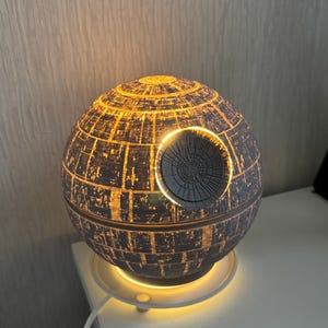 Death Star Lamp Shade | Light bulb and base not included | PLEASE READ DESCRIPTION