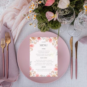 Menu événement trio